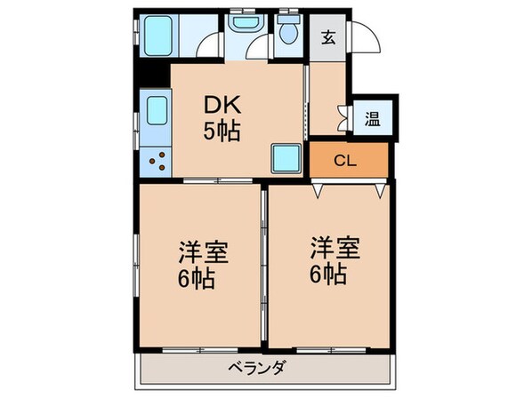 香流東マンションの物件間取画像